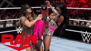 WWE 2K24 RAW  VALHALLA VS NAOMI [upl. by Lerak]