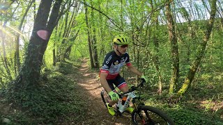 Prova percorso xc Borso del Grappa Misquil Bike 2024 1°prova Veneto Cup [upl. by Alleirbag]