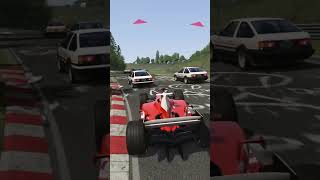 Which Car is the Fastest Ferrari F2004 vs Toyota AE86 [upl. by Nrubua]