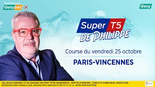 LE PRONO DU SUPER TOP 5 R1C4  25102024  A PARISVINCENNES [upl. by Eduj99]