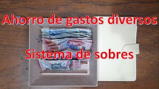 Ahorro de gastos diversos🤑💰 sistema de sobres💌💲 [upl. by Peck]