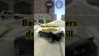 Toppers vs Backbenchers driving skill gameplay shorts [upl. by Amalberga]