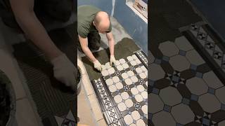 Укладка мозаики на балкон ✅ diy плитка tiling tiles construction tiler [upl. by Nayd]