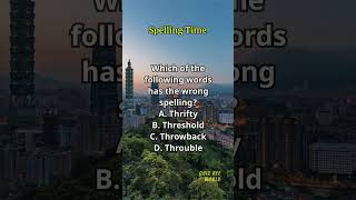 Spelling Time 551 spelling englishlearning englishvocabulary questions quiz [upl. by Bethanne]