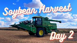 Soybean Harvest Day 2… and this happens FIXED [upl. by Yattirb]