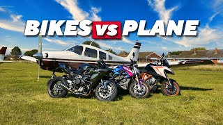 The Ultimate Showdown BIKES Vs PLANE  MustWatch [upl. by Enirehtak547]