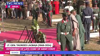 WATCH Tinubu Shettima Akpabio Others Lay Wreaths In Honour Of COAS Lagbaja [upl. by Narcis]