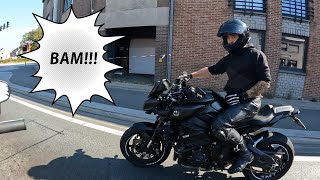 Yamaha MT10 backfiring  S1E331 [upl. by Nosduh]