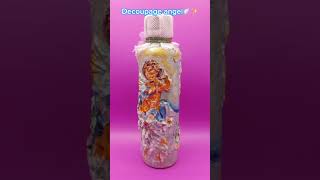 Decoupage bottle  Angel 🪽 [upl. by Ainnet]