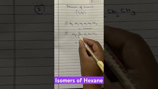 isomers of hexane ytshorts viral viralshort chemistry viralvideo [upl. by Weihs621]