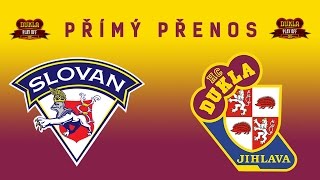 ŽIVĚ HC Slovan Ústí nad Labem  HC Dukla Jihlava [upl. by Olaznog]