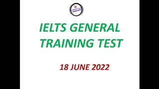 GENERAL IELTS READING PRACTICE TEST  JUNE  2022 [upl. by Nairret496]