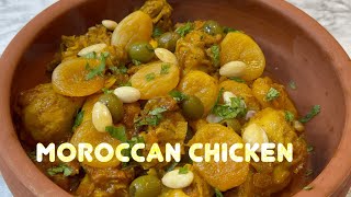 Very Unique  Moroccan Chicken  Almonds  Apricots [upl. by Bliss]