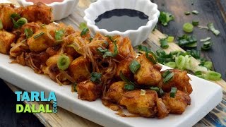 चिली पनीर स्टीर फ्राई रेसिपी Chilli Paneer Stirfry Recipe by Tarla Dalal [upl. by Lorollas277]