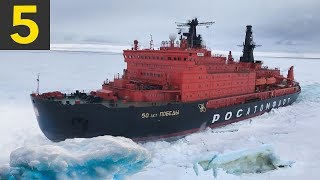 5 Ice Breaking Ships Braving the Arctic Circle [upl. by Atina652]