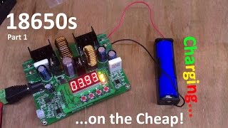 Lithium Ion 18650  Charging on the Cheap  12v Solar Shed [upl. by Llenwahs541]