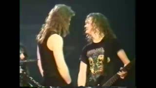 Metallica Fail  Jason Pisses Off James in 1992 Seek And Destroy [upl. by Treacy923]