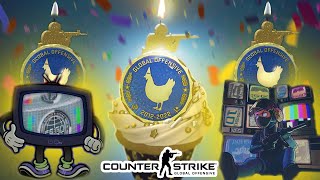 10 Year Birthday Coin and Sticker Capsule  New CSGO Update  CounterStrike Global Offensive Cake [upl. by Ricki]