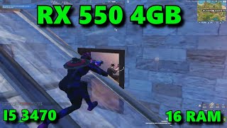 RX 550 4GB  i5 3470  16 GB  Fortnite Chapter 5 Season 1 4K 60FPS [upl. by Dorthea]