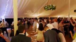 Greek wedding tradition smashing plates dance [upl. by Aldis]