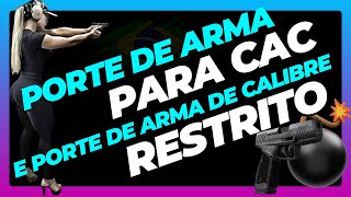 PORTE DE ARMAS PARA CAC  Porte de arma de calibre restrito [upl. by Naryk31]