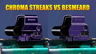 ATTACHMENT SKIN Comparison  Chroma Streaks VS Besmeared  R6 [upl. by Eiramnaej]