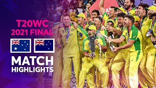 Australia claim maiden Mens T20 World Cup title  Match Highlights  T20WC 2021 [upl. by Enymsaj]