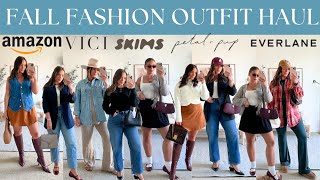 Fall Fashion Outfits Haul from Amazon Petal amp Pup Skims Vici and more [upl. by Shelly]