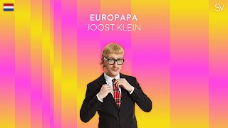 Joost Klein  Europapa Lyrics Video [upl. by Oigaib]