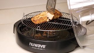 NEW NUWAVE OVEN PRO PLUS UNBOXING  COOKING WITH PROSPER FROZEN AND FREASH SALMON [upl. by Fachini]