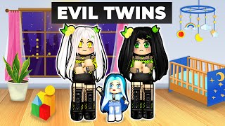 Adopted by EVIL Twins in Roblox [upl. by Fayette659]