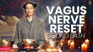 Vagus Nerve Reset to Sleep  Sound Bath Healing Meditation 10 Hours [upl. by Hsakaa]