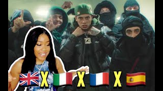 Central Cee  Eurovision Ft Rondodasosa Baby Gang A2Anti Ashe 22 Freeze Corleone  UK REACTION🇬🇧 [upl. by Aramot72]