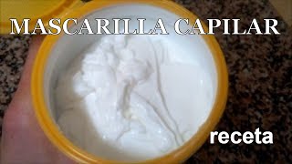 Cómo hacer un ACONDICIONADOR PARA EL PELO crema para peinar o CREMA DE ENJUAGUE [upl. by Vivyanne853]