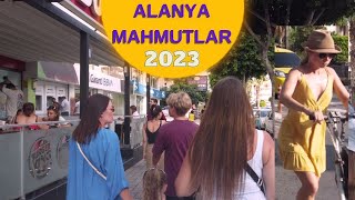 alanya mahmutlar street walking tour 2023  alanya antalya turkey holiday turkey travel 4k video [upl. by Newmark]