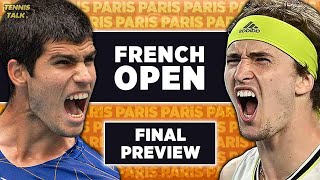 Alcaraz vs Zverev  French Open 2024 Final  Tennis Prediction [upl. by Llennyl63]