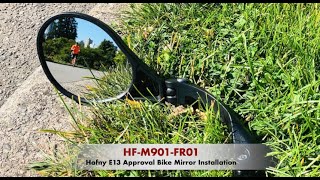 Hafny E13 Approved EBike Handlebar Mirror Installation HFM901SFR01 [upl. by Peacock]