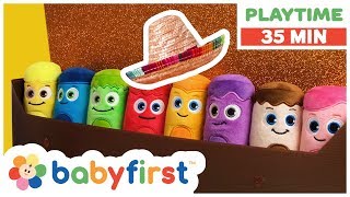 Playtime Coloring for Kids  Toddler Learning Video w Color Crew amp GooGoo GaaGaa  BabyFirst TV [upl. by Ojyma]