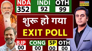 EXIT POLL 2024 LIVE Lok Sabha Election Results  NDA  INDI Alliance  PM Modi  Rahul Gandhi [upl. by Adnohrahs]