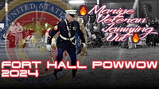 🔥Marine 🪖 Veteran Jamming Out🔥 l Fort Hall Powwow 2024 [upl. by Mikkanen]