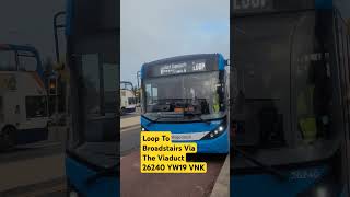 Loop To Broadstairs Via The Viaduct 26240 YW19 VNK bus pleasesubscribe stagecoach busspotting [upl. by Cordelie853]