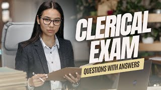 Clerical Practice Test Civil Service Questions and Answers Ability Filing and Spelling Exam [upl. by Hufnagel341]