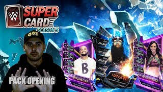 WWE SUPERCARDPACK OPENING SEASON 5RTGна русском [upl. by Yelrah]