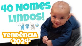 Nomes para bebê masculinos 40 nomes lindos e diferentes tendência 2024 para meninos [upl. by Ojahtnamas]