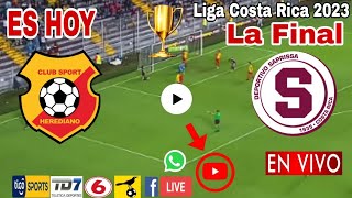 Herediano vs Saprissa en vivo donde ver a que hora juega Herediano vs Saprissa La Final 2023 [upl. by Rennerb]