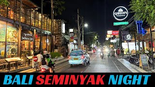 Bali Seminyak Night Street Walking Tour Jalan raya seminyak 2024 [upl. by Wehtam]