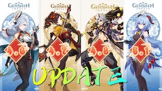 Genshin Impact 4551 Banner Update New Characters Reruns Topup Discounts [upl. by Dorisa]