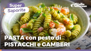 PASTA AL PESTO DI PISTACCHI E GAMBERI  Cremosa e gustosa [upl. by Adamis]