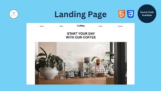 landing page design html css with source code  Tarun Code [upl. by Leyes90]