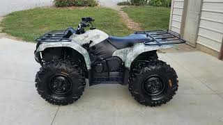 2007 Yamaha Grizzly 450 walk around and cold start Sep2024 [upl. by Esyned]